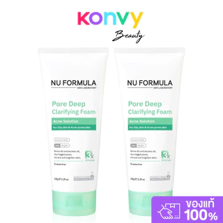 Nu Formula Pore Deep Clarifying Foam 150g โฟมล้างหน้าสูตรอัพเกรดใหม่จากนู ฟอร์มูล่า.
