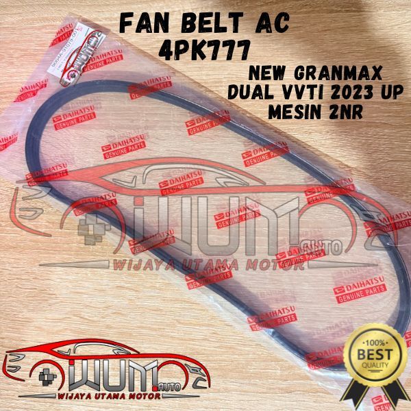 MESIN VAN BELT V BELT FAN BELT AC 4PK777 ใหม่ GRANMAX DUAL VVTI 2023 UP ENGINE 2NR 9004A-9109-001