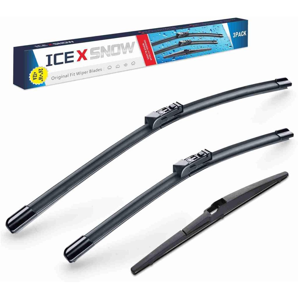 3 Wipers 26 "/16"/12" ใบปัดน้ําฝน Replacment สําหรับ Lexus NX200t 2017-2025 NX300 2021-2018 NX300h 2