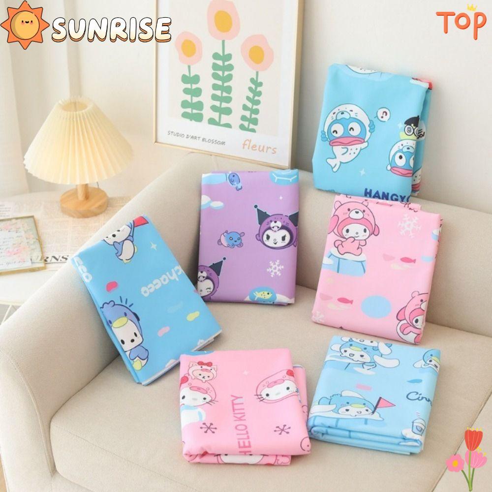 SUNRISE ผ้าปูโต๊ะลายการ์ตูน Cinnamoroll, อุปกรณ์ปาร์ตี้ เบาะรองนั่งโต๊ะปิคนิคกันน้ํา, ผ้าปูโต๊ะงานเล