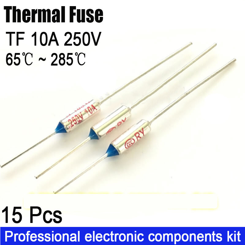 10\ TF ความร้อนฟิวส์ RY 10A 250V อุณหภูมิฟิวส์ 65C 70C 77C 72C 85C 95C 98C 110C 115C 105C 130C 125C 180C 285C 250C 210C 240C 192C