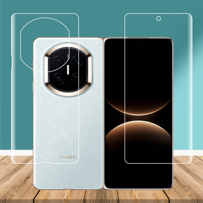 ฟิล์ม Hydrogel บางพิเศษสําหรับ Huawei Mate X7 MateX7 5G 8.0 "Soft TPU ด้านหน้าด้านหลังคลุมทั้งหมดปกป้องหน้าจอฟิล์มป้องกันโปร่งใส (ไม่ใช่กระจกนิรภัย)