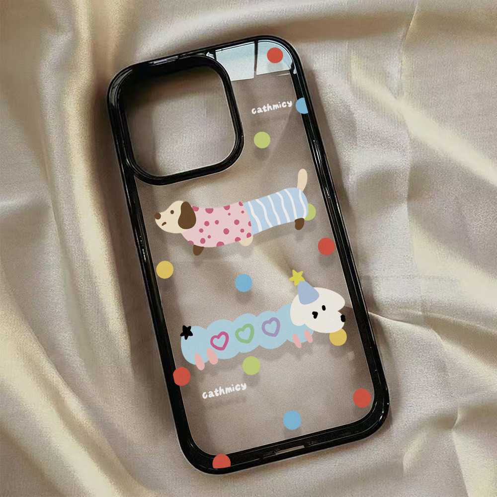 เคสโทรศัพท์ for iPhone 13 11 15 16 Pro Max Case iPhone 11 12 17 Pro Max 14 15 Pro Max 2 in 1 อะคริลิค Acrylic น่ารัก - รูปที่ 3