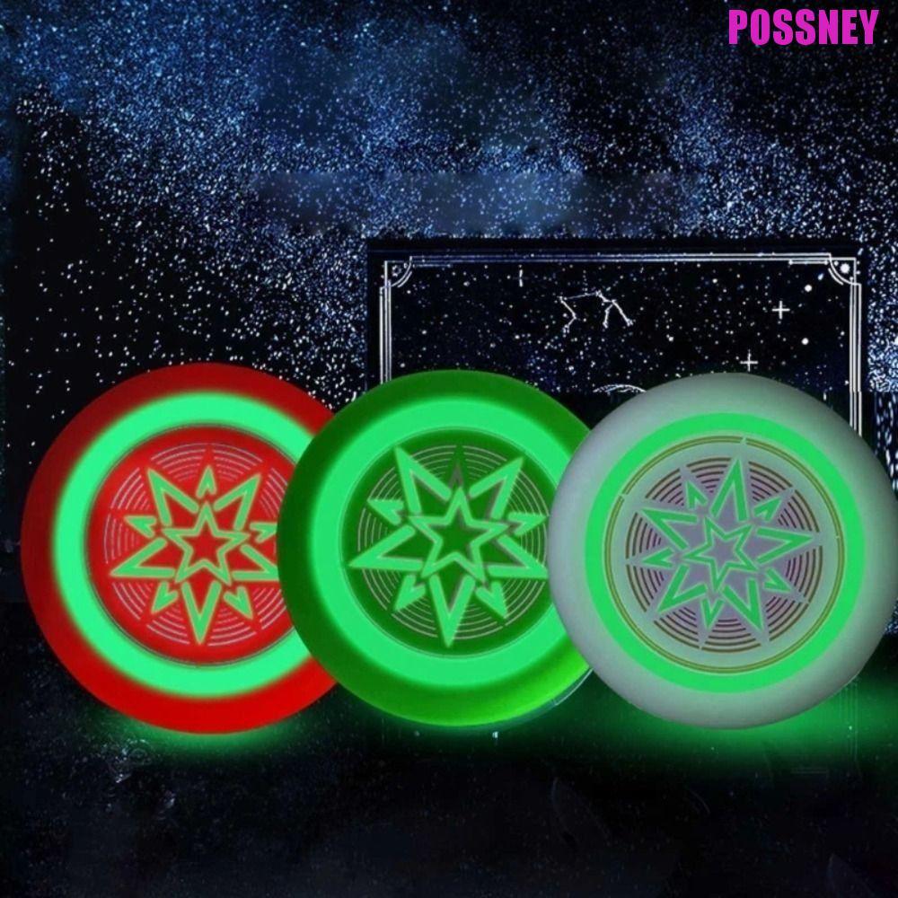 POSSNEY Luminous Flying Disc, Anti-skid Throwing Glowing Flying Disc, Kid Flying Disc Entertainment 
