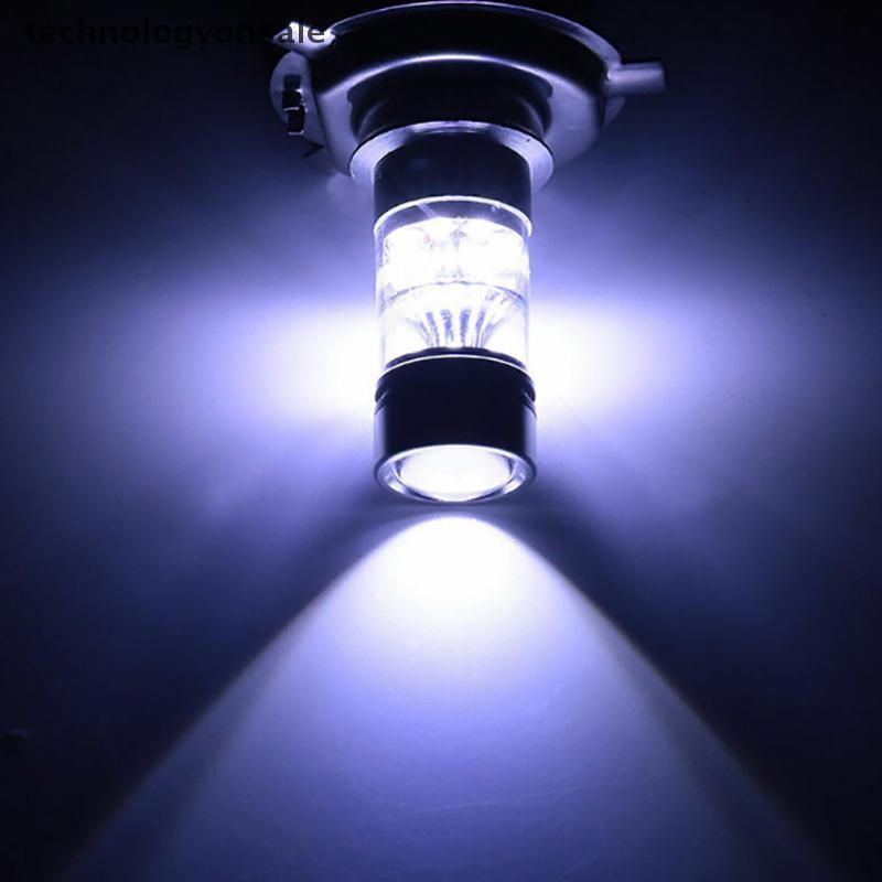 [Tech] 2x รถ H4/H7 9003 HB2 8000K Hi/Lo Beam 20 LED ไฟตัดหมอกขับรถ DRL หลอดไฟบูติก