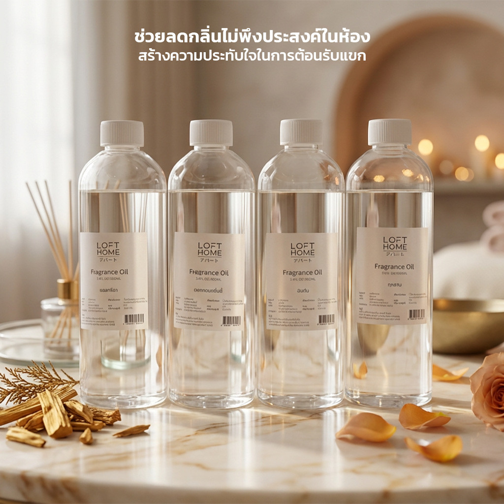 LOFTHOME น้ำมันหอมระเหยรีฟีล ความจุ 300ml ช่วยปรับอากาศภายในบ้าน ห้องนอน ห้องนั่งเล่น ห้องทำงาน - รูปที่ 6
