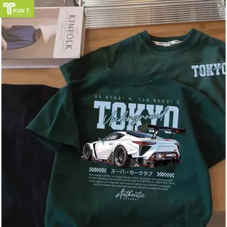เสื้อยืดแขนสั้นสำหรับเด็กสไตล์เกาหลีแฟชั่นลายรถยนต์ 9 สี จากร้าน Kids T เนื้อผ้าโซโรนา เหมาะสำหรับเด็กชายหญิง #3