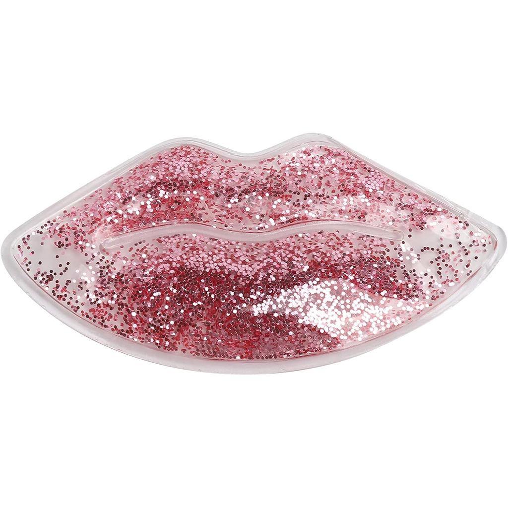 Lip Gel Ice Pack, การบีบอัดร้อนและเย็นแบบใช้ซ้ําได้ Lip Shaped Cold Pack Lip Filler Ice Pack สําหรับ