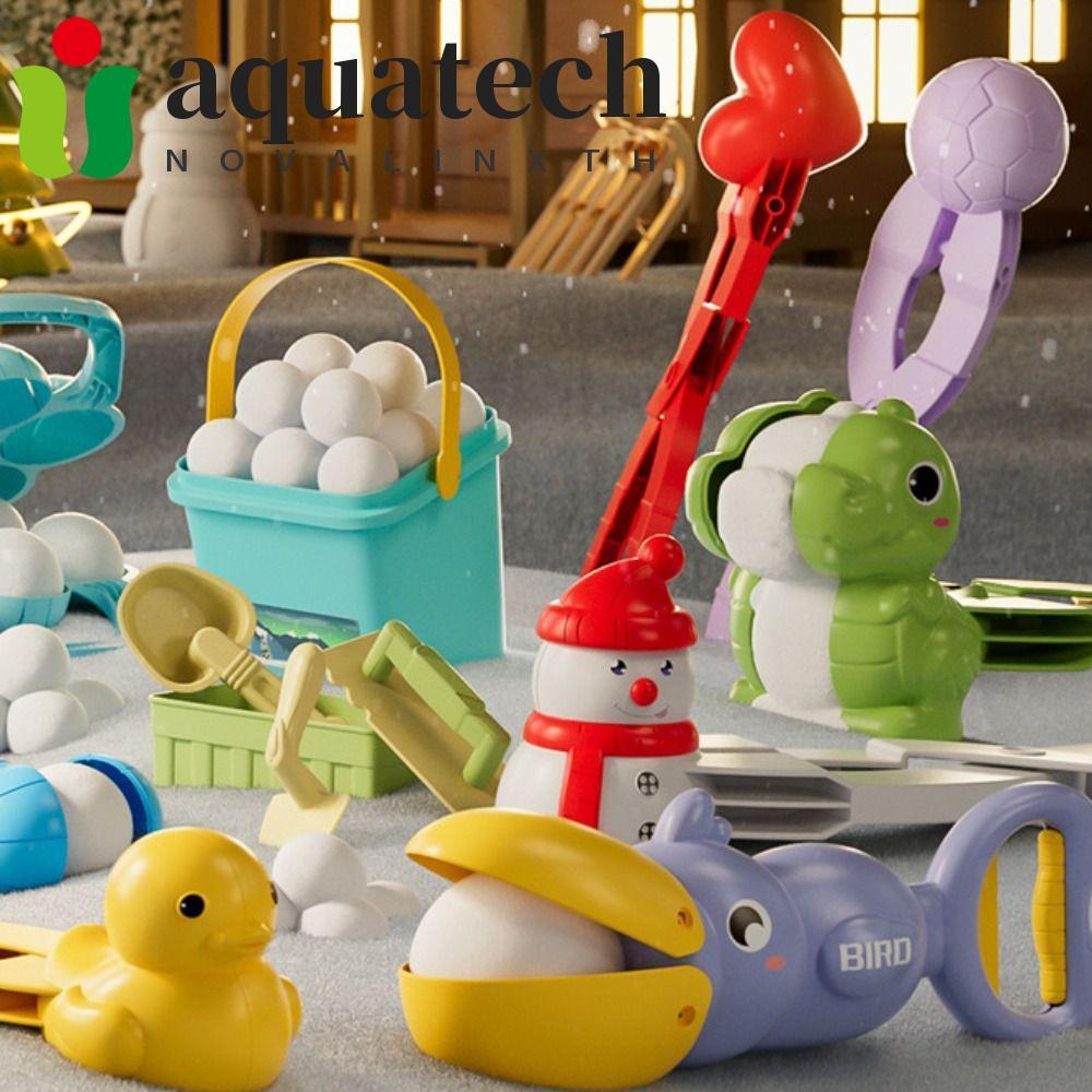 AQUATECH Duck Snowball Clip, Montessori Early Education Dinosaur Snowball Maker Mold, Winter Fight S
