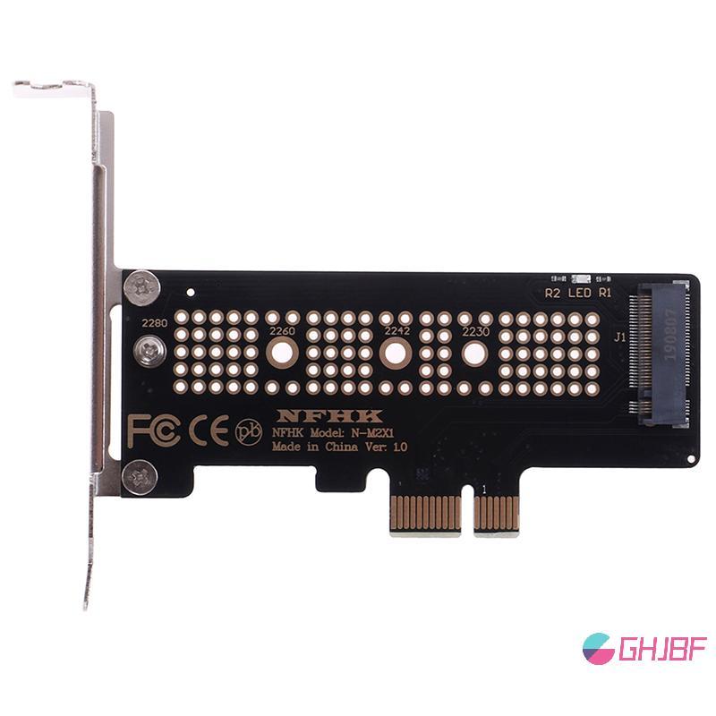 GHJBF] NVMe PCIe M.2 NGFF SSD ถึง PCIe x1 อะแดปเตอร์การ์ด PCIe x1 ถึง M.2 การ์ดพร้อมวงเล็บ Sckn คอเต