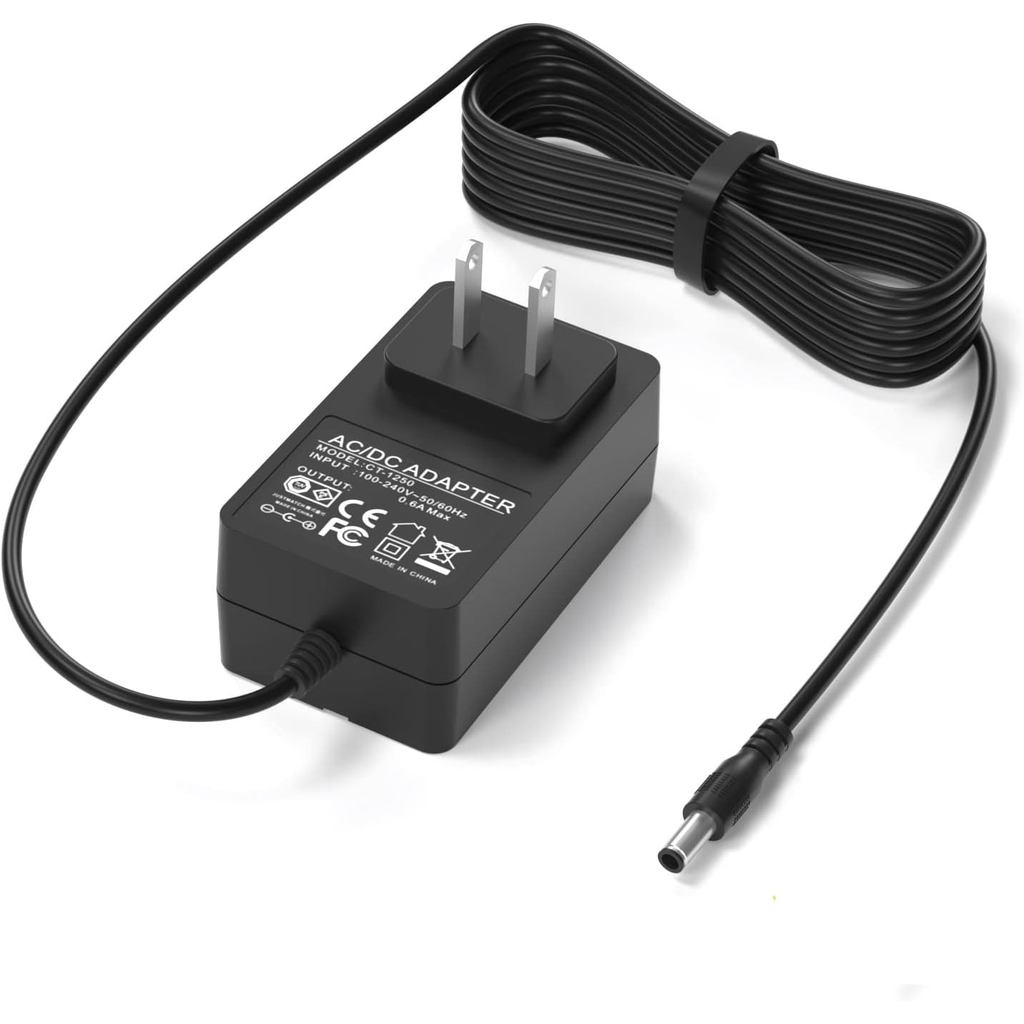 VHBW อะแดปเตอร์ AC สายไฟสําหรับ Audio-Technica AT-LP60X-BK, AT-LP60X-BW, AT-LP120XUSB-BK Direct-Driv