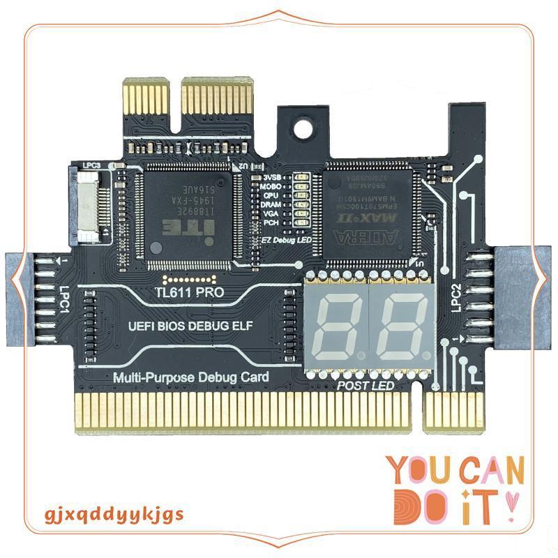 TL611 PRO การ์ดวินิจฉัย Pcie สําหรับเมนบอร์ด Pci ตั้งโต๊ะและแล็ปท็อป (สีดํา) gjxqddyykjgs.th