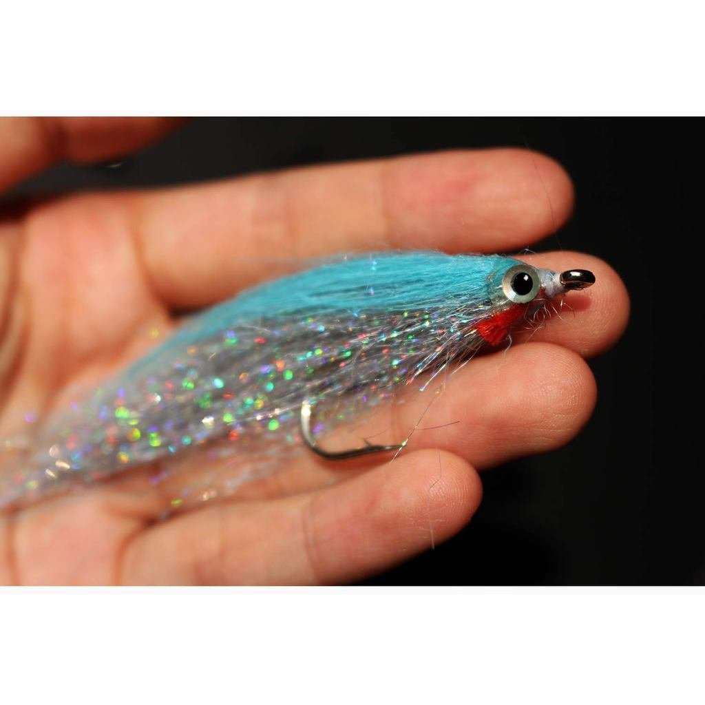 ชุดแมลงวันตกปลา 10 สี ขนาด 4 ซม. สำหรับ Salmon Trout Sea Bass Steelhead Minnow Fly - VOC9