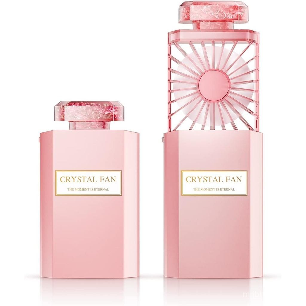 LIGHTDESIRE Handheld Mini Personal Fan with Fragrance Discs, Quiet Retractable, Cooling Portable Rec