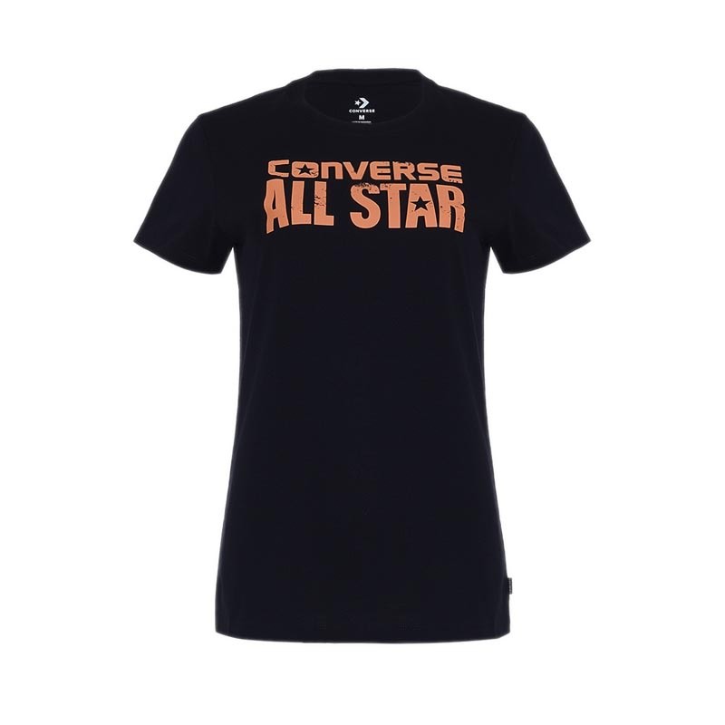 เสื้อยืดผู้หญิง Converse - CONX3WT1203B - สีดํา