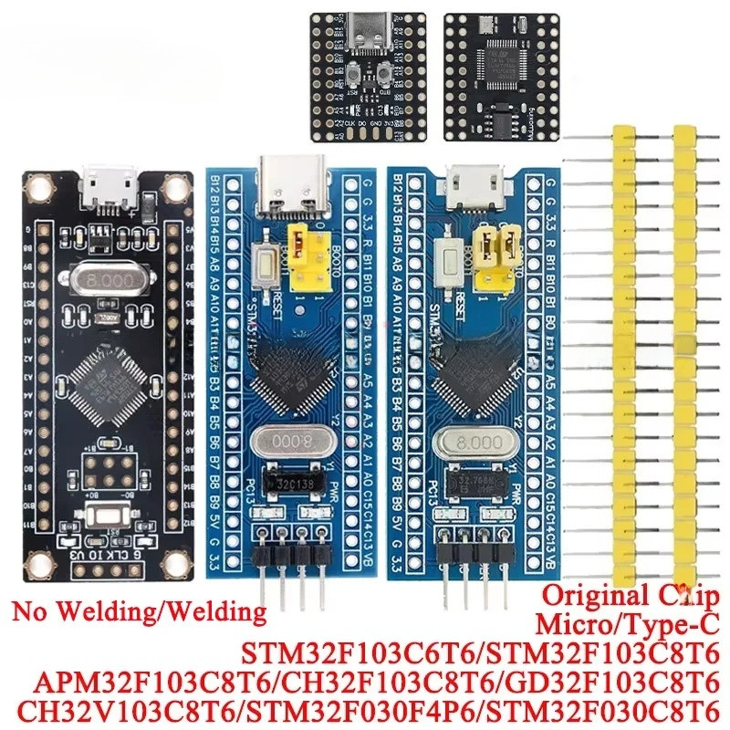 1 ชิ้น STM32F103C6T6 STM32F103C8T6 CH32F103C8T6 APM32F103C8T6 CH32 ARM STM32 ระบบขั้นต่ํา Developmen