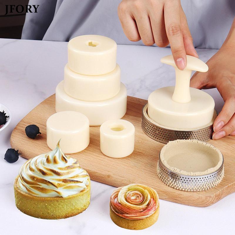 [myfosrz] โมเดลเปลือกทาร์ตเครื่องมือทาร์ตไข่ ไม่ติดก้นที่ถอดออกได้ DIY Mini Tart Pans กดเครื่องมือสําหรับมัฟฟินขนมพีแคนพาย