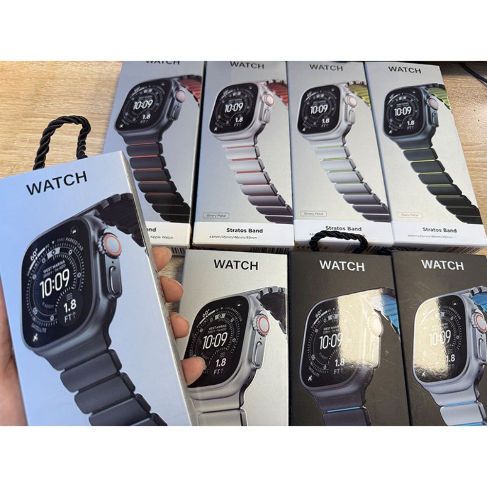 ยางสายนาฬิกาข้อมือหรูหราแม่เหล็กสายไทเทเนียมวงสําหรับแอปเปิ้ลดูอัลตร้า3 49มิลลิเมตรชุด11 10 46มิลลิเมตร45 44มิลลิเมตร42มิลลิเมตรสําหรับ ฉันดู 9 8 7 กับ 6 5 4 3 2 1 - รูปที่ 5