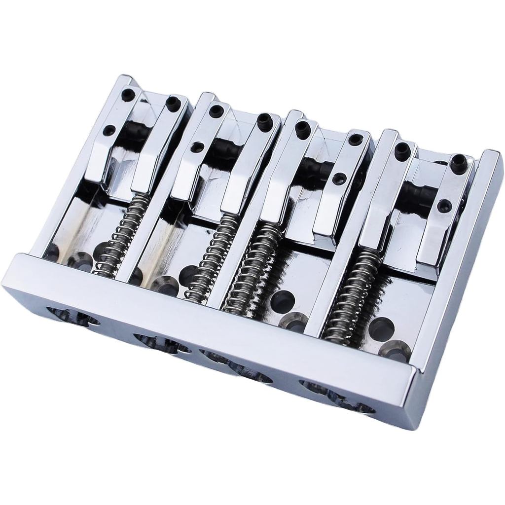 Guyker Guitar Bass Bridge - A-Style Bass Bridge 4 String .656" .687" .718" .750" .787".687" String S
