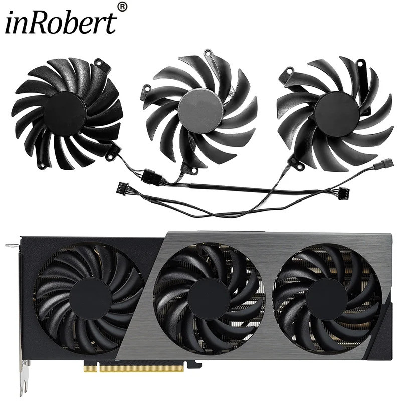 สําหรับ INNO3D GeForce RTX 4070 Ti 4070 X3 OC พัดลมการ์ดวิดีโอ 85 มม. CF-12910S CF-12915S RTX4070Ti 