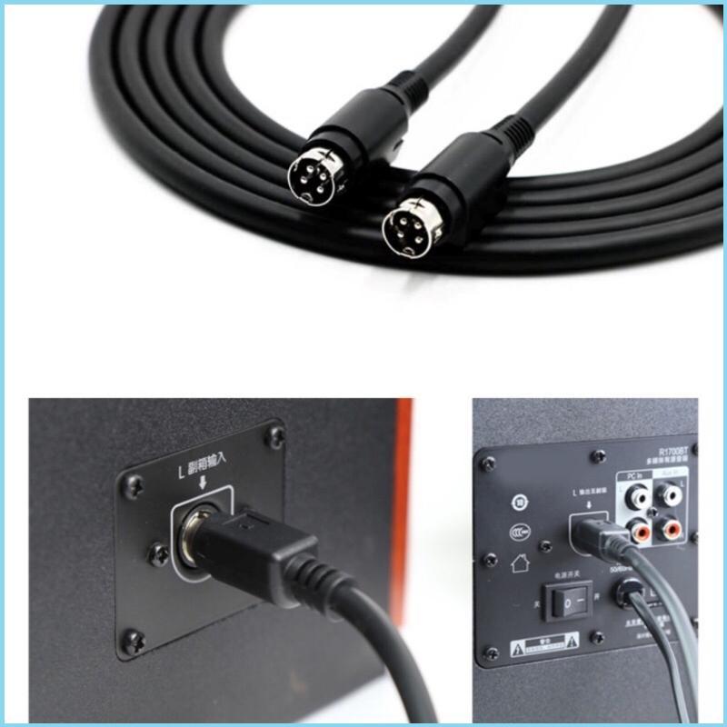 EZR NonDistortion 4Pin DIN สําหรับ R1700BT R1600TIII ลําโพงกันน้ําและความร้อนลําโพงสายไฟ