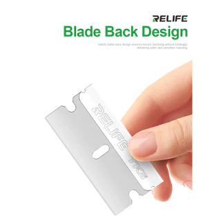 ใบมีดบาง 0.23mm ใบมีดขูดกาว ใบมีดขูดจอ RELIFE TK3 บางแค่ 0.23mm ขูดกาวไม่เป็นรอย คาร์บอนสตีล แข็งพิเศษ ไม่บิ่นง่าย
