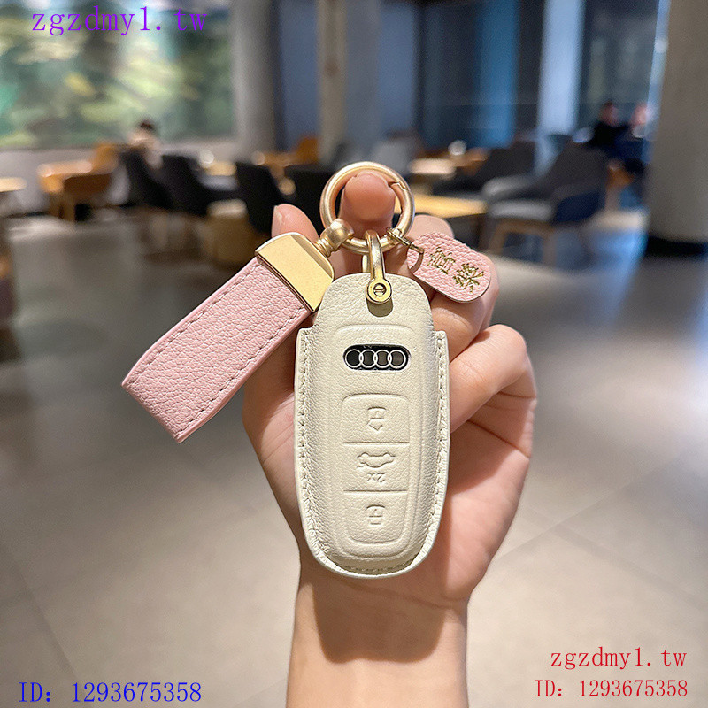 AWUD เหมาะสําหรับ Audi Audia6l ฝาครอบกุญแจ a3/q4etron เปลือก a4l รถ a7/q6/a8/q7 หัวเข็มขัด a6/s6/rs 