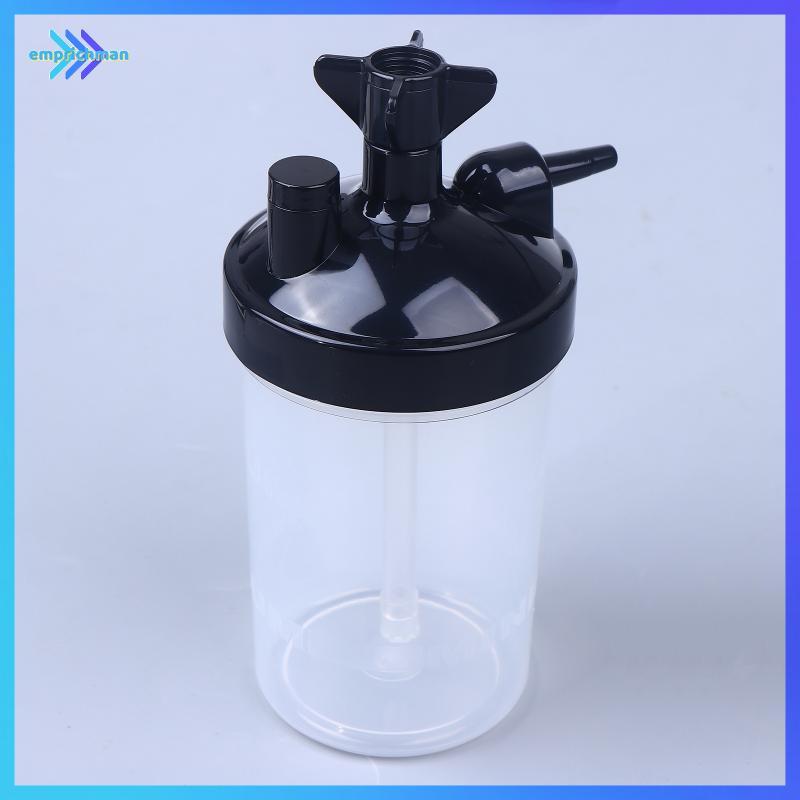 EPMN> Oxygen Concentrator Humidifier Bubbler ขวดความชื้นสําหรับออกซิเจน Concentrator พร้อมท่อ Connec