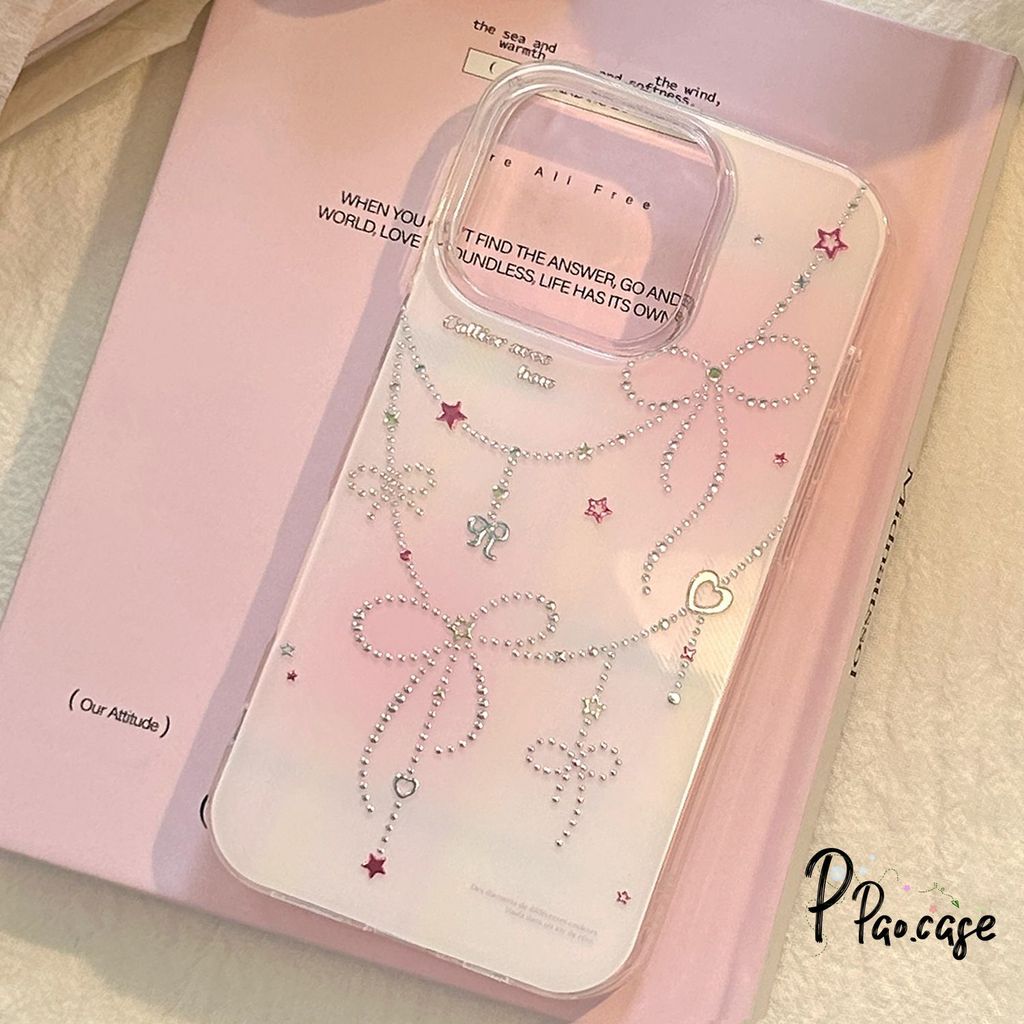 เคสไอโฟน15 13 สำหรับIPhone 11 15 17 Air 16 14 12 13 Pro Max 15 14 16 Plus แฟชั่นอาร์ตติสโบว์สตาร์ ปกอ่อน imd ใหม่ล่าสุด