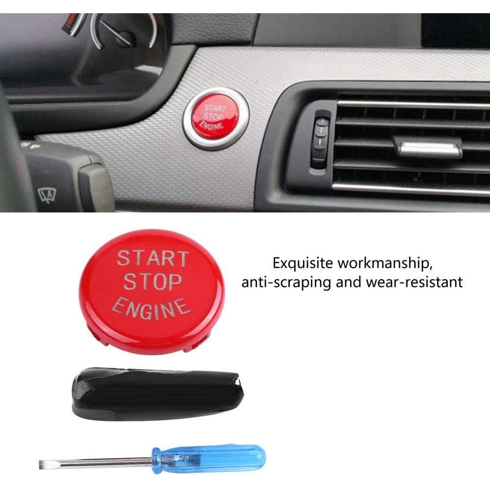Car Engine Start Stop Switch Button Cover for E Chassis 3 Series E90 E91 E92 E93 5 Series E60 2004-2