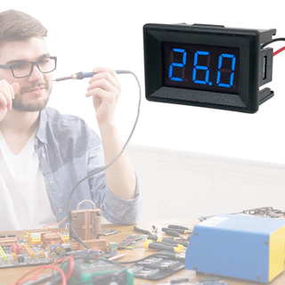 0.36 นิ้ว DC0-30V 3 Bits Digital LED Display Panel Voltmeter Tester Digital LED Mini Display โมดูลสําหรับรถยนต์มอเตอร์เครื่องมือ