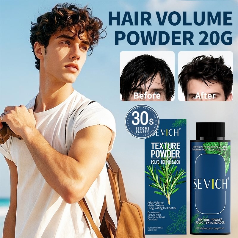 SEVICH Volumizing Hair Powder สําหรับผู้ชาย 20g Oil-Control Fluffy Hair จัดแต่งทรงผมสําหรับผมทุกประเ