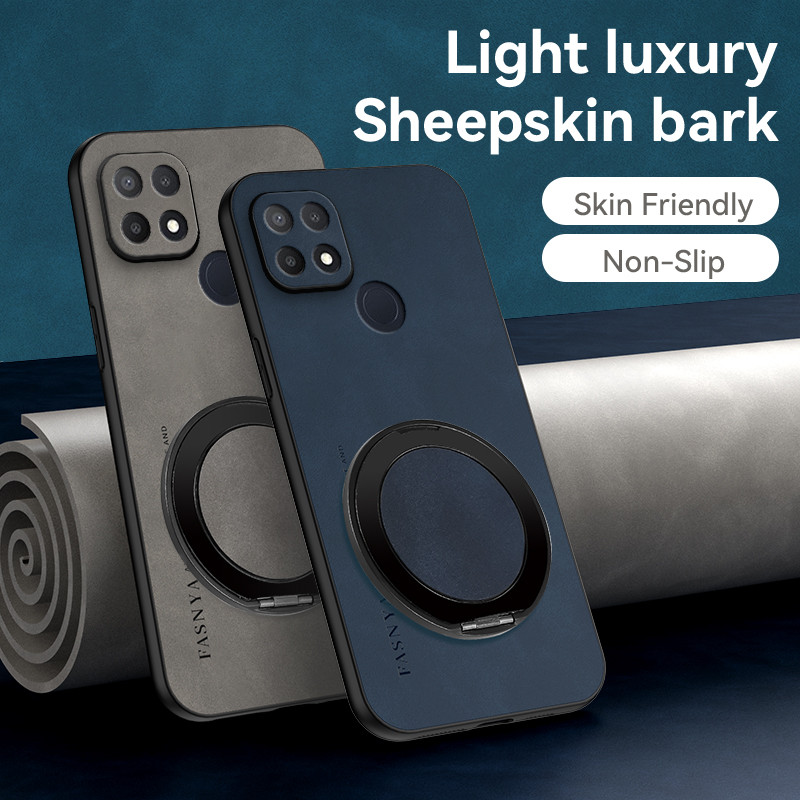 เคส oppo a15 a15s a35 CPH2179 PEHM00 PEFM00 CPH2185 ปลอกโลหะหมุนแม่เหล็กป้องกันเลนส์,เคสกันกระแทก