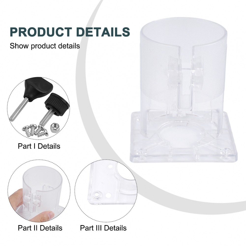 ฐานโปร่งใสขอบงานไม้ 3700-1(A)/3700-1(B) อุปกรณ์เสริมทริมเมอร์