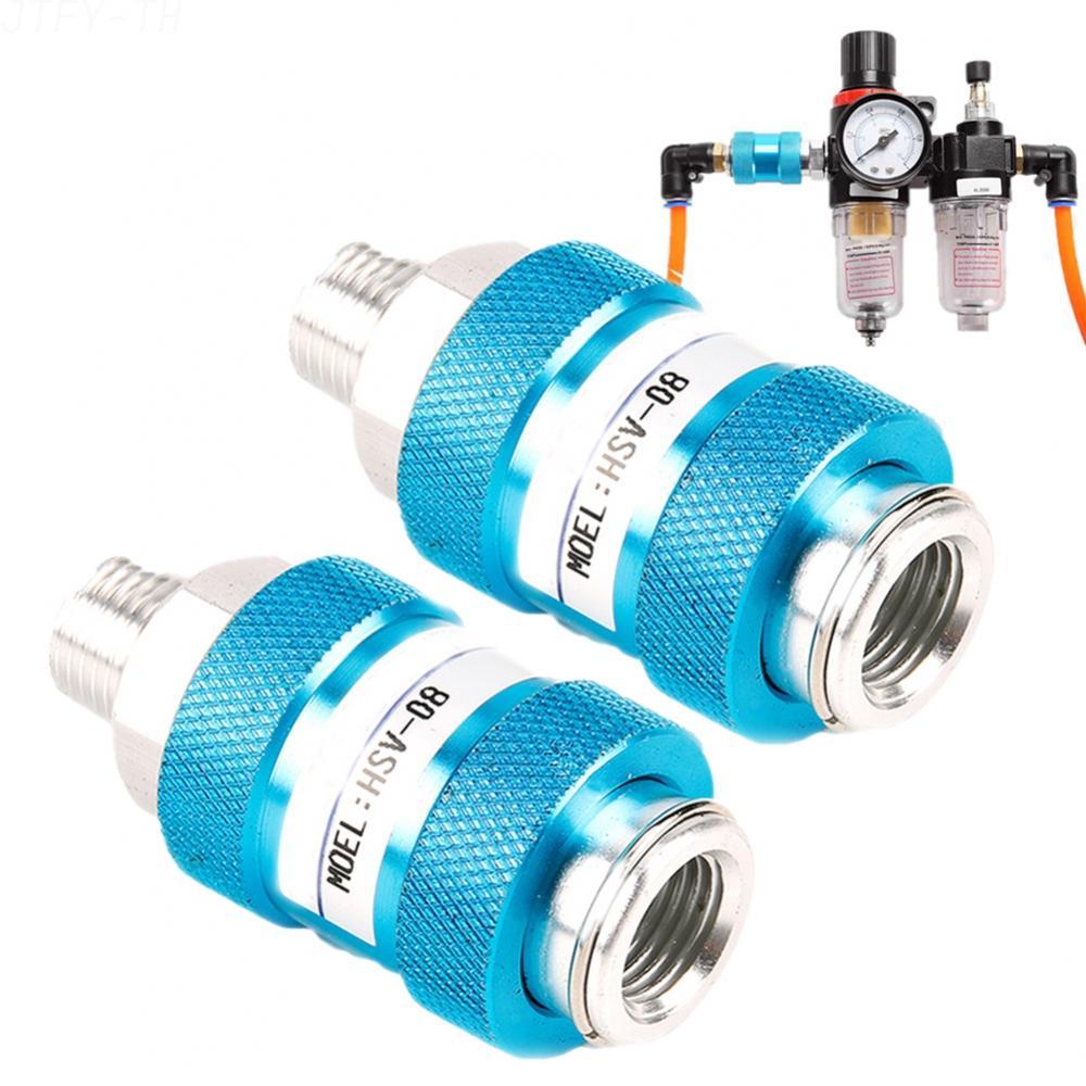 วาล์วสไลด์มือนิวเมติกควบคุมการไหล HSV06 HSV08 HSV10 HSV15 G1/8 G1/4