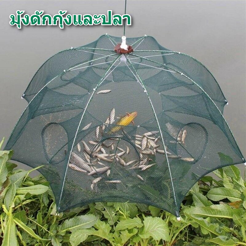 【จัดส่งฟรี】ที่ดักปลา ดักกุ้ง ที่ดักกุ้ง 6 ช่อง 8 ช่อง มุ้งดักปลา มุ้งดักกุ้ง ที่ดักกุ้งฝอย ดักจับกุ้