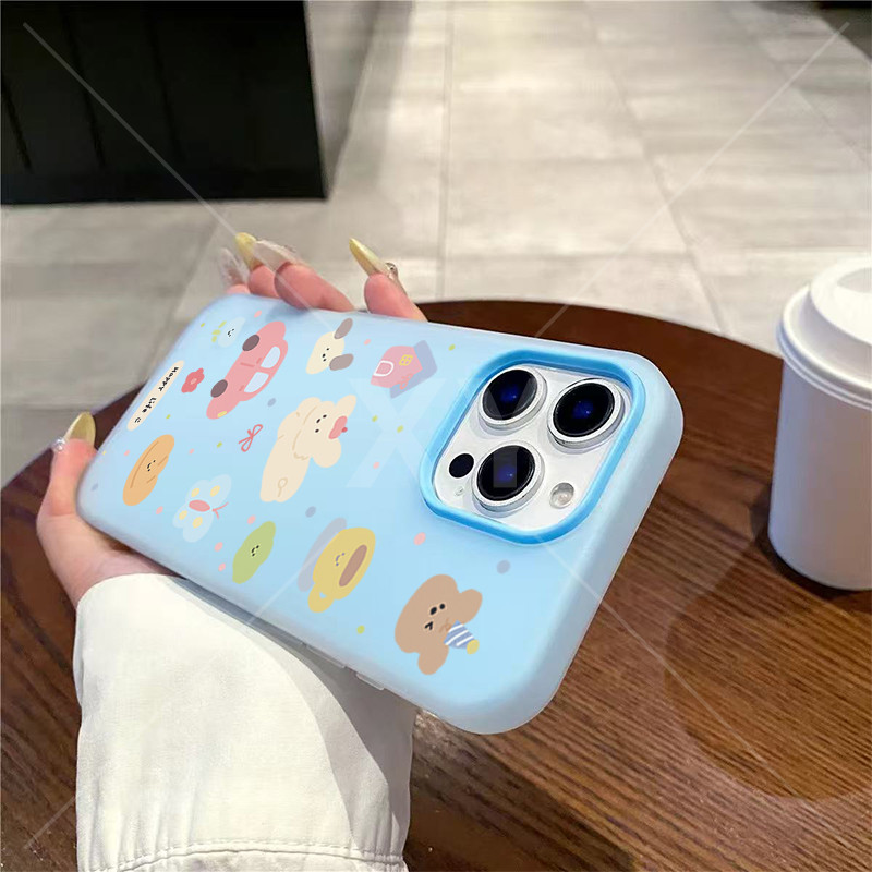 2 ใน 1 เคส Honor X5C X5C Plus X7D X9D X9A X7C X7B X6C X9C X9B X9 4G X8C เคสโทรศัพท์ลายการ์ตูนลูกสุนัขรถ - รูปที่ 5