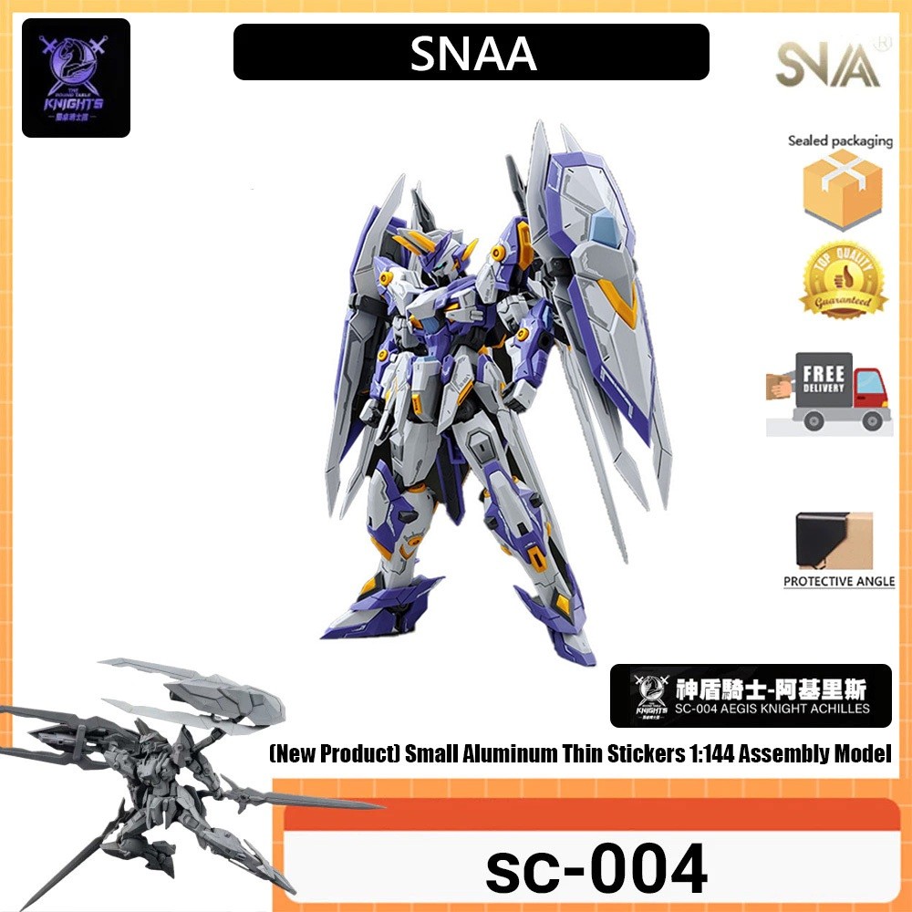 SNAA SC-004 AEGIS KNIGHT ACHILLES Shield Knight - Achilles Round Table Knight Series 1/144 Assembled