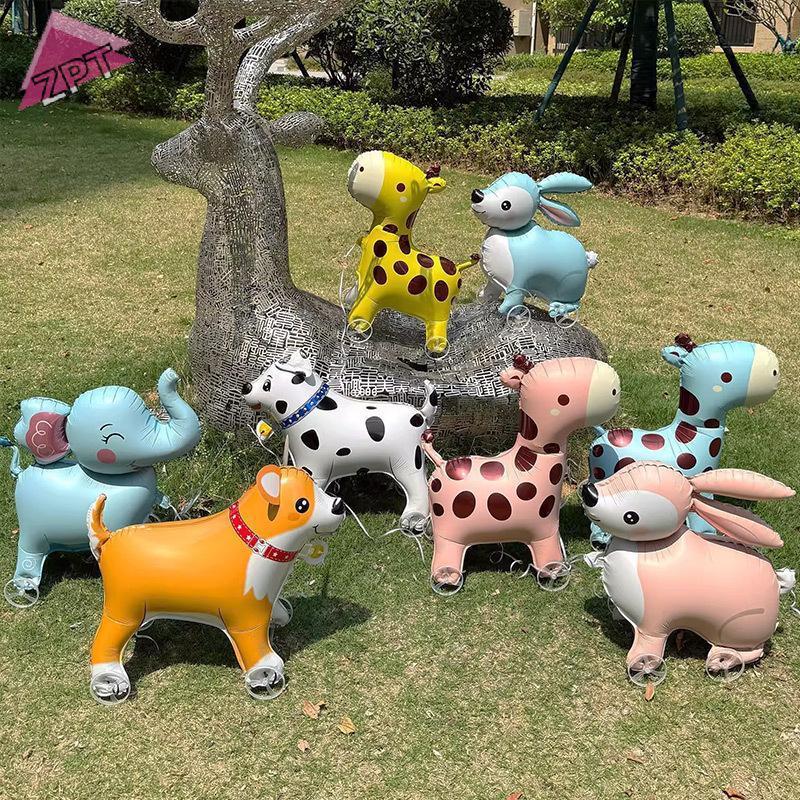 [ZPT] 4D การ์ตูนฟอยล์บอลลูนช้างยืนบอลลูนเดินล้อสําหรับเด็กตกแต่งงานเลี้ยงวันเกิดเด็กอาบน้ํา TH - รูปที่ 4