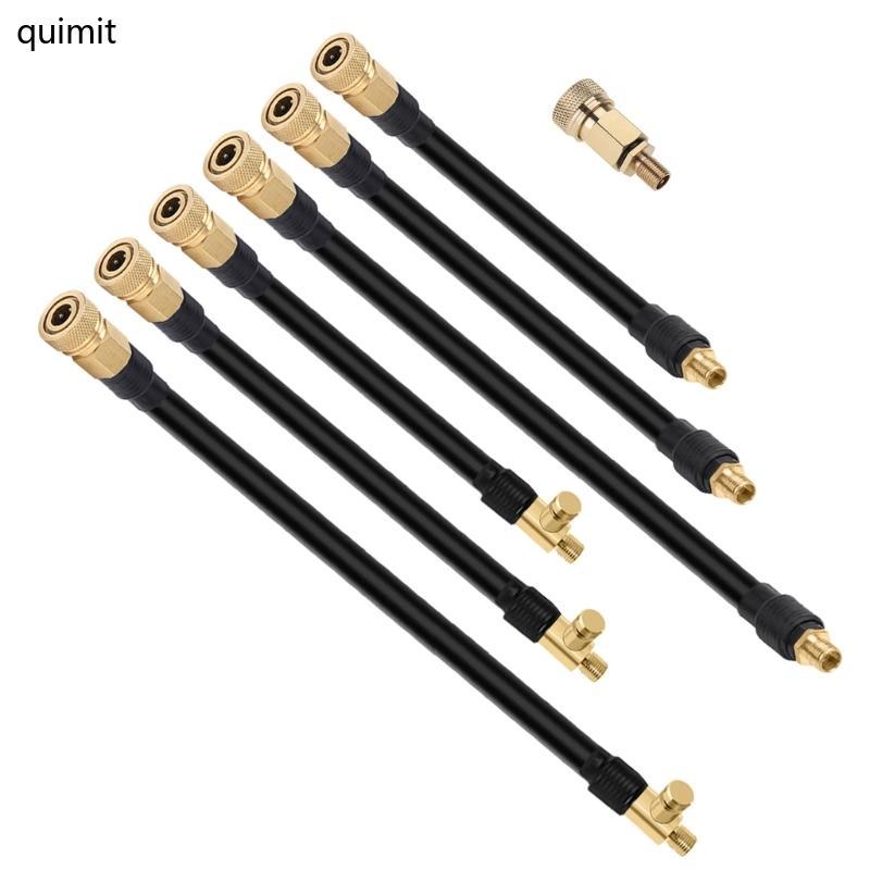 QUIM Inflatable Pump Extension Hose Car Pump Adapter Auto Compressor Tyre Fitting