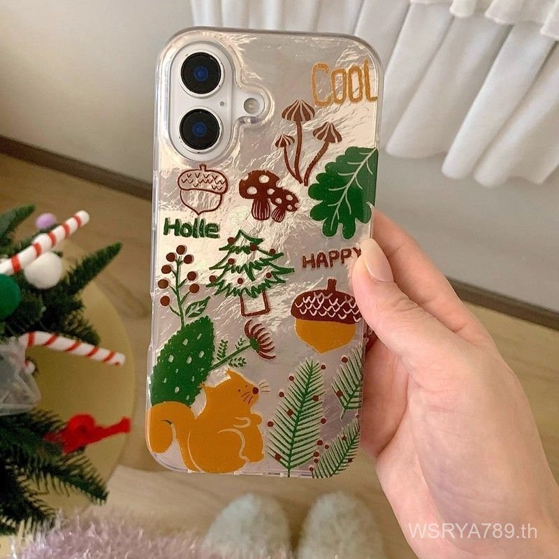เคสโทรศัพท์เหมาะสําหรับiPhone 7 8 X XS XR XSMAX 11 12 13 14 15 16 17 Pro max Plus Air Fun Pine Coneก