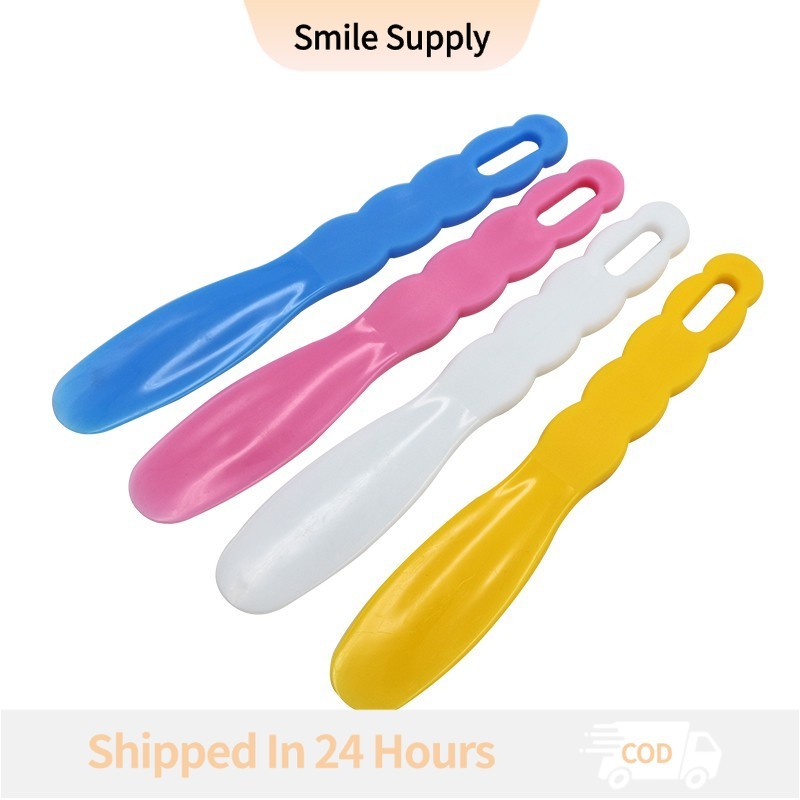 1 ชิ้นวัสดุ Alginate Assorted Dental Lab ไม้พายผสมพลาสติกสําหรับ Impression