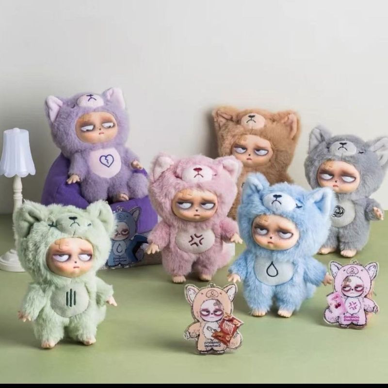 Sleepless Grumpi Sleepless Grumpipi ไวนิลตุ๊กตา Mystery กล่องเครื่องประดับอินเทรนด์เล่นจี้ของขวัญ