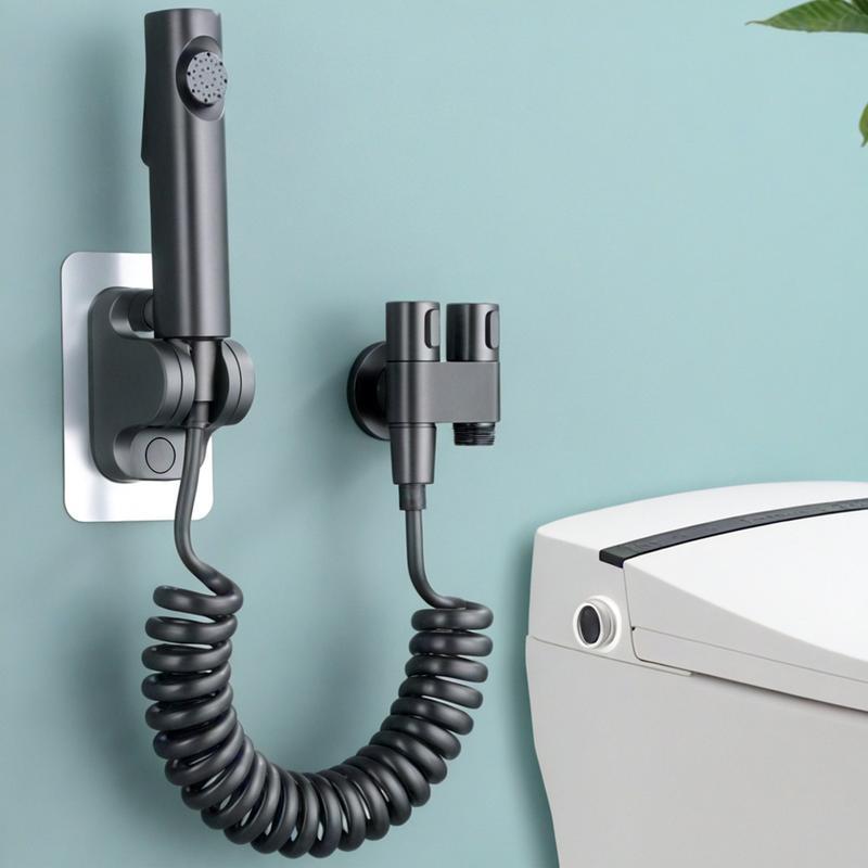 Bidet Armature, 2m Telescopic Hose Bidet Handheld Shower Set, Bidet Accessories Spray with 2 อะแดปเต