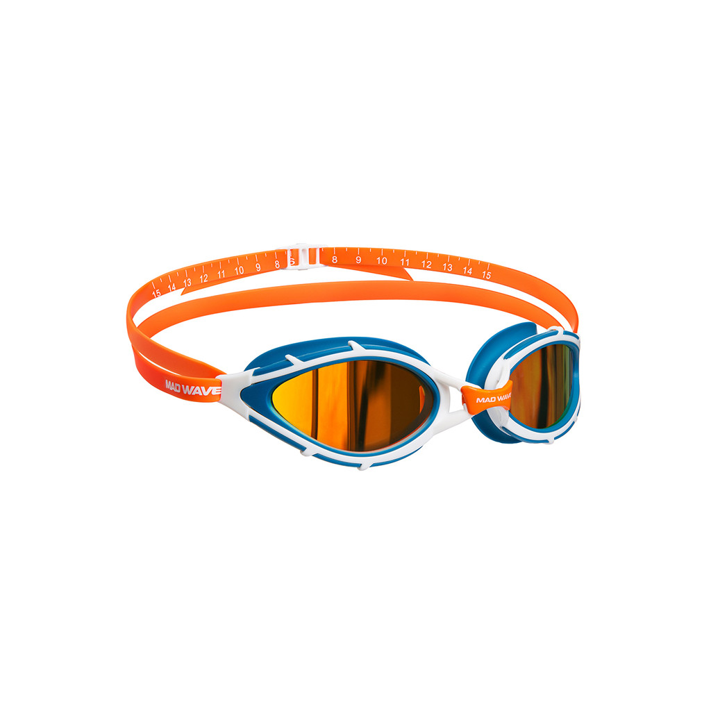 MAD WAVE แว่นตาว่ายน้ำทรง Trilogy Rainbow Polarized สำหรับว่ายน้ำกลางแจ้งและไตรกีฬ