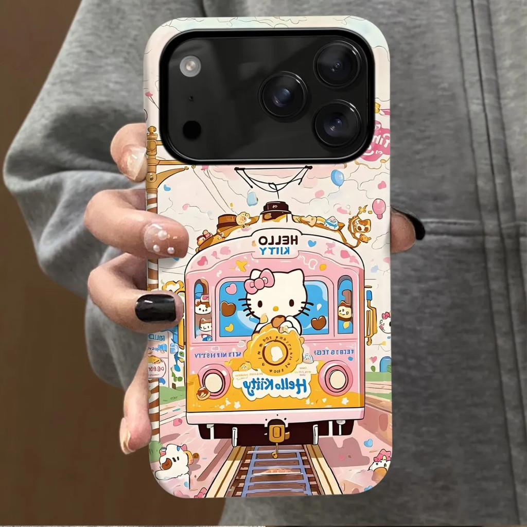 ขนมลูกแมวรถไฟเหมาะสําหรับiPhone 17ProMaxเคสโทรศัพท์ 13 11 XSMAX 15 14ProMax 7/8Plus 17Pro 16ProMax 12 XS XR 16Pro 17AIR Matte Two-in-One Hard Case - รูปที่ 4