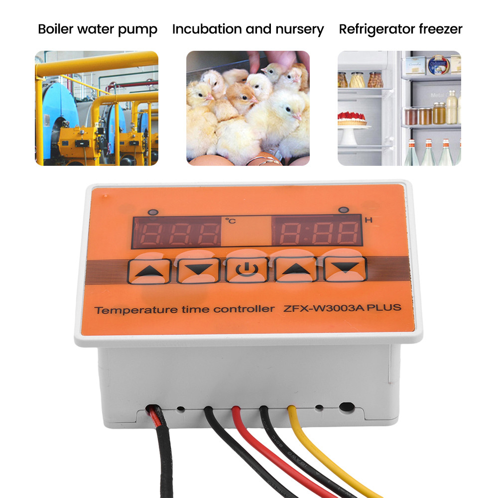 Pcbfun ZFX-3003 PLUS Digital LED Temperature Controller ฟังก์ชั่นเวลาพร้อมเซนเซอร์ Probe -160 ~ 999℃