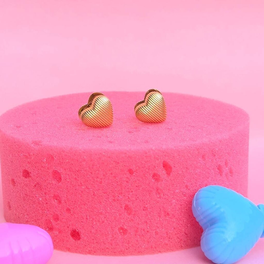 (WELRY.acc) พร้อมส่ง ต่างหูหัวใจ รุ่น Ami