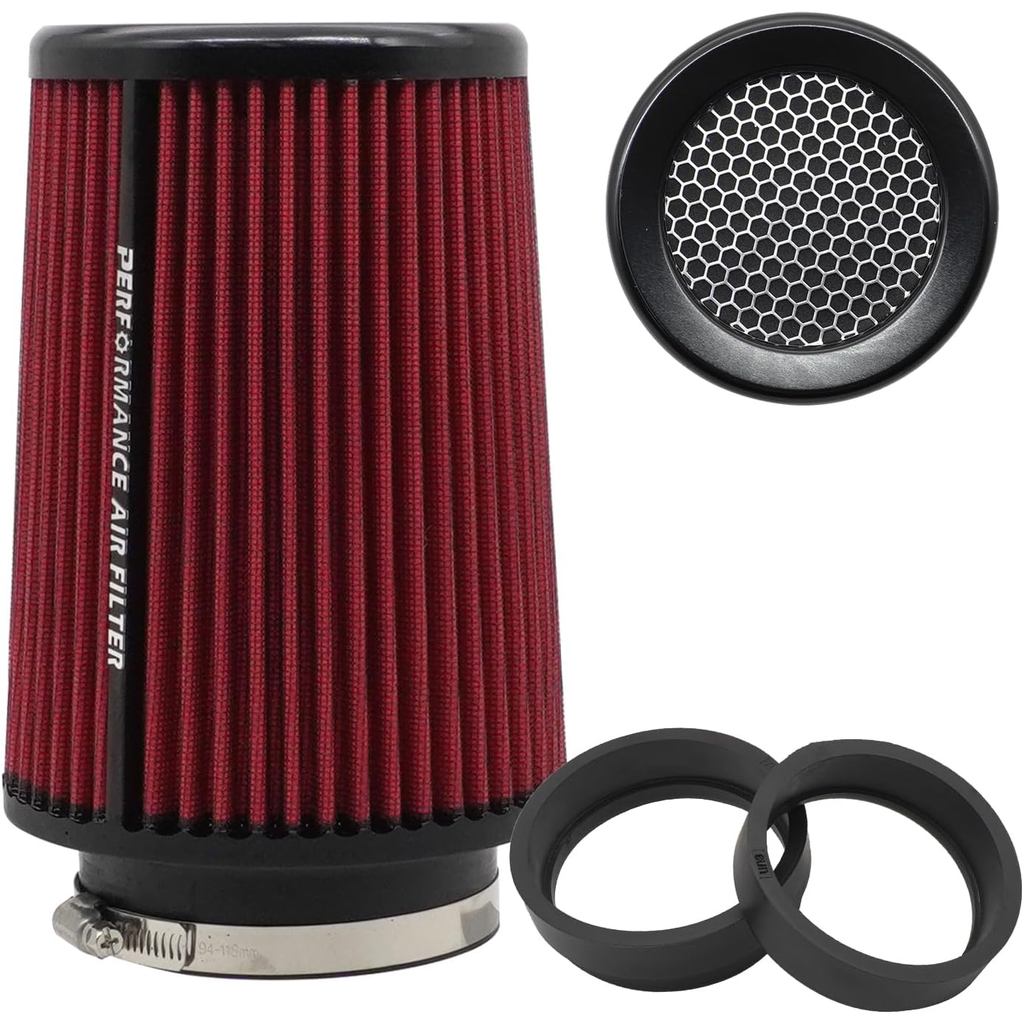 3 3.5 4 inch Cold Air Intake Filter 76mm 89mm 101mm Performance Cone Air Filters Universal for Racin