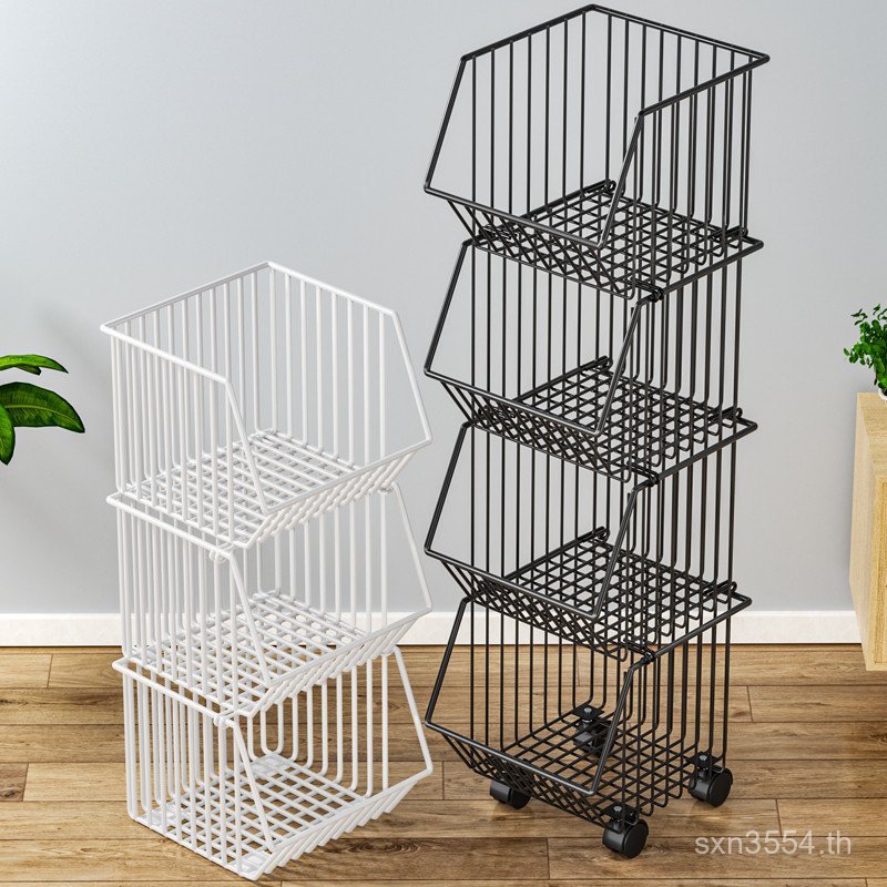 T Tang Yan ชั้นรถเข็นในครัวเรือนของเล่นห้องนั่งเล่นผักผลไม้ห้องครัวห้องน้ํา Multi-Layer Mobile ME2J